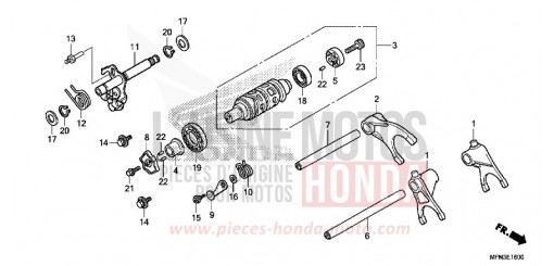 BARILLET DE SELECTION CB1000RD de 2013